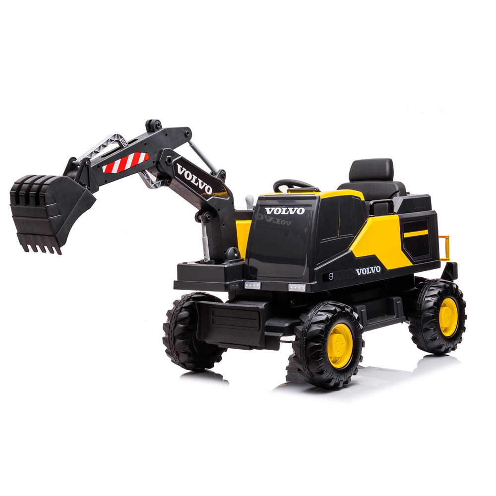 Licensed VOLVO Excavator Child Electric Truck Car With Electric Digging Arm Ride On Car For Kids
